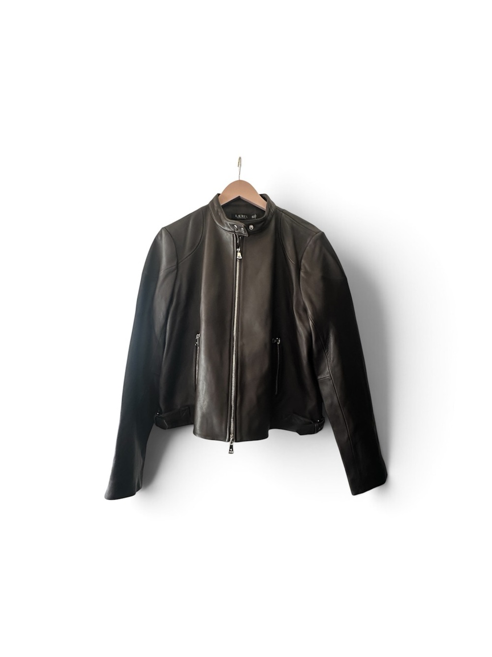 Lauren Ralph Lauren Women's Leather Moto Jacket